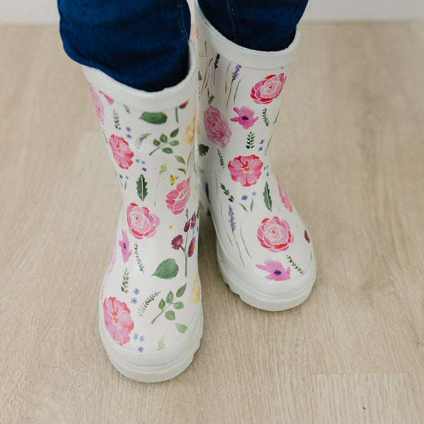 Iris Floral Rain Boot