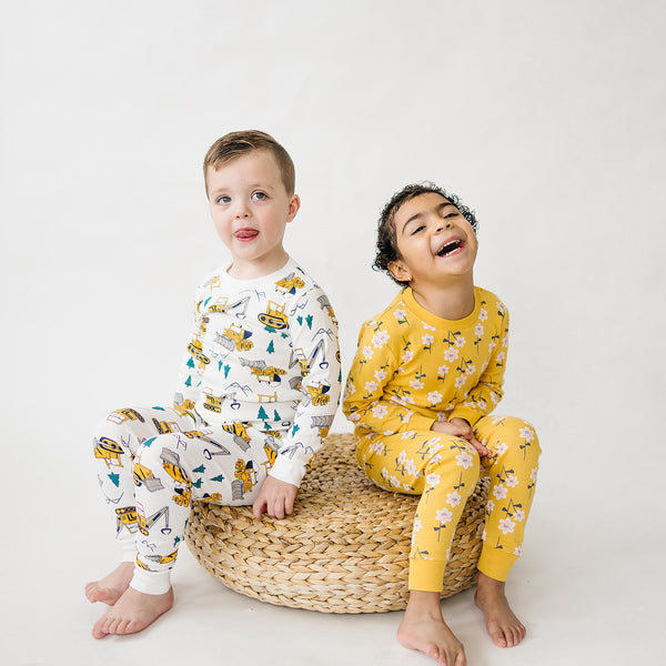 Yellow Floral Pajamas