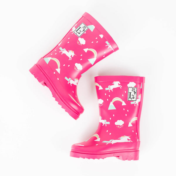 Unicorn Pink Rain Boot